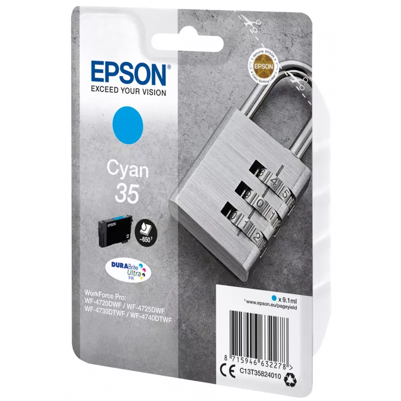 Epson Padlock envase individual cian 35 DURABrite Ultra tinta