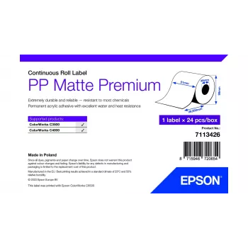 Etiqueta de impresora autoadhesiva Epson 7113426 blanca 5,1 cm x 29 m
