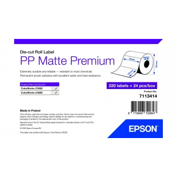 Etiqueta de impresora autoadhesiva Epson 7113414 blanca 7,6x12,7 cm