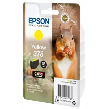 Cartucho Epson 378 amarillo 360 páginas tinta C13T37844010