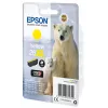 Epson Polar bear pack individual amarillo 26XL tinta Claria Premium, alto rendimiento (XL), amarillo, tinta pigmentada, 9,7 ml, 1 ud., 700 páginas