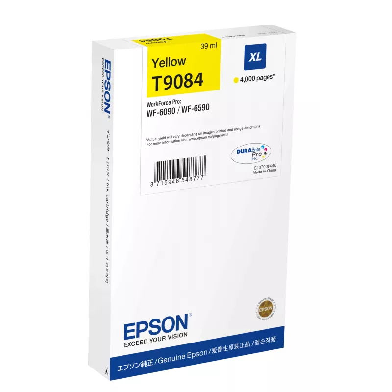 Cartucho de tinta Epson C13T90844N 1 unidad Original alto rendimiento (XL) amarillo