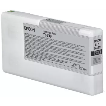 Cartucho de tinta Epson T6539 negro claro (200 ml), negro claro tinta pigmentada, 200 ml, 1 ud.