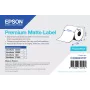 Etiqueta mate premium Epson - rollo continuo: 105 mm x 35 m, blanco, etiqueta autoadhesiva para impresora, etiqueta continua, acrílico, permanente, mate