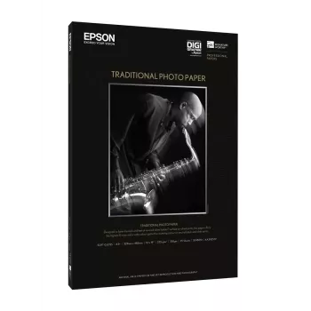 Papel fotográfico tradicional Epson, DIN A3+, 330 g/m², 25 hojas