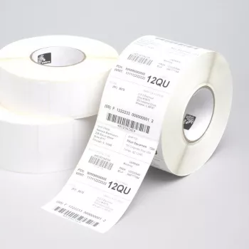 Rollo de etiquetas autoadhesivas Zebra Z-Perform 1000T blanco