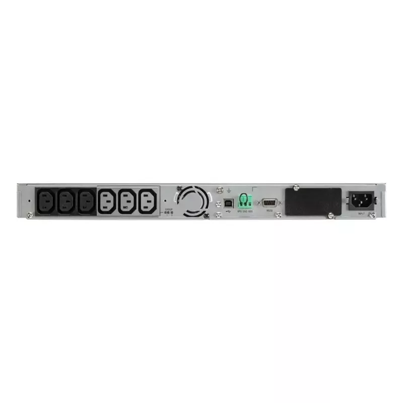 Eaton 5P 1150iR Gen 2 5P1150IRNG2 SAI line-interactive, 1150 VA (1,15 kVA), 920 W, 6 tomas, rack 1U 19", 9 Ah, RS-232, USB, Network Card-MS, negro/plateado