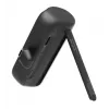 Batería externa Manhattan con conector USB-C integrado, 5000 mAh, hasta 10 W de potencia de salida, soporte para usar como soporte de carga para móvil, negro, un año de garantía