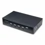 Conmutador KVM DisplayPort de 4 puertos StarTech.com, monitor único 4K 60Hz, 6 puertos USB, conmutación por botón y tecla de acceso rápido, DisplayPort 1.2, independiente del sistema operativo, conforme a TAA