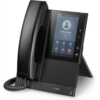 Teléfono de conferencia HP Poly CCX 500 Business Media Phone con Open SIP y compatible con PoE