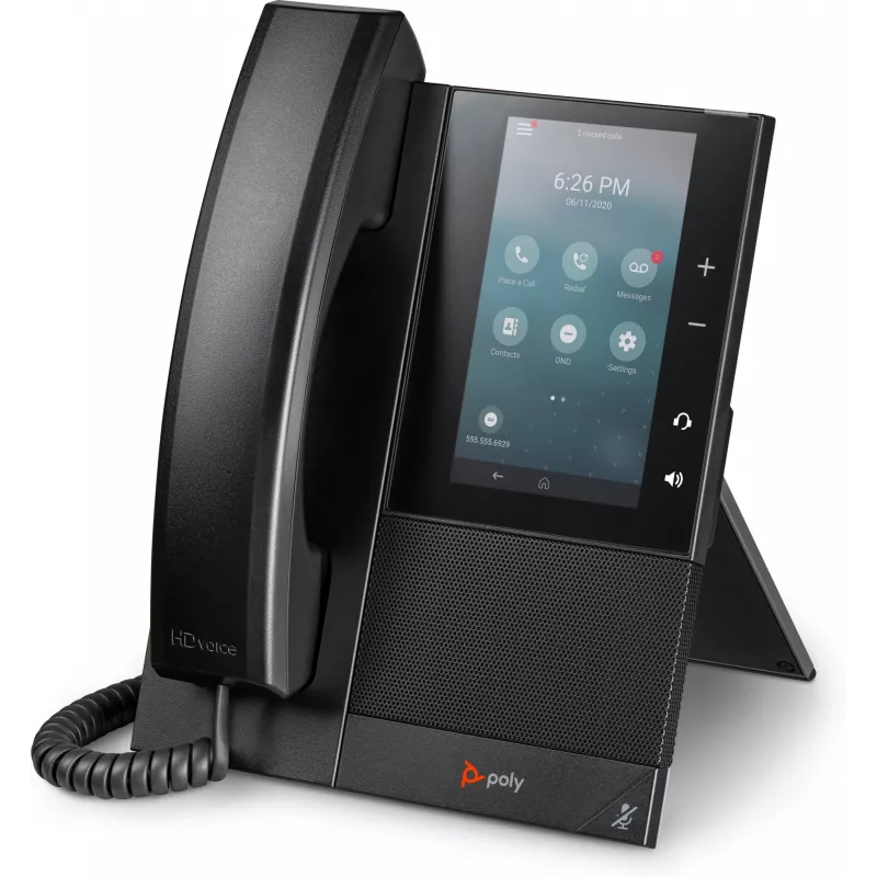 Teléfono de conferencia HP Poly CCX 500 Business Media Phone con Open SIP y compatible con PoE
