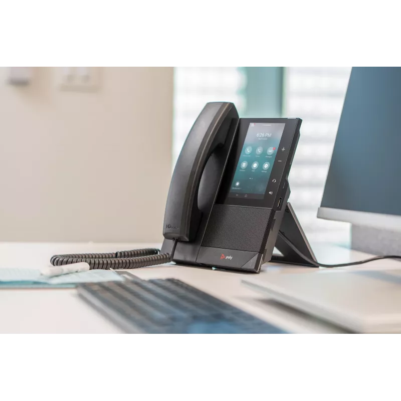 Teléfono de conferencia HP Poly CCX 500 Business Media Phone con Open SIP y compatible con PoE