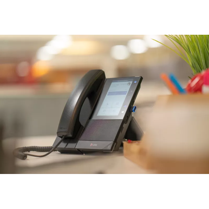 Teléfono de conferencia HP Poly CCX 500 Business Media Phone con Open SIP y compatible con PoE