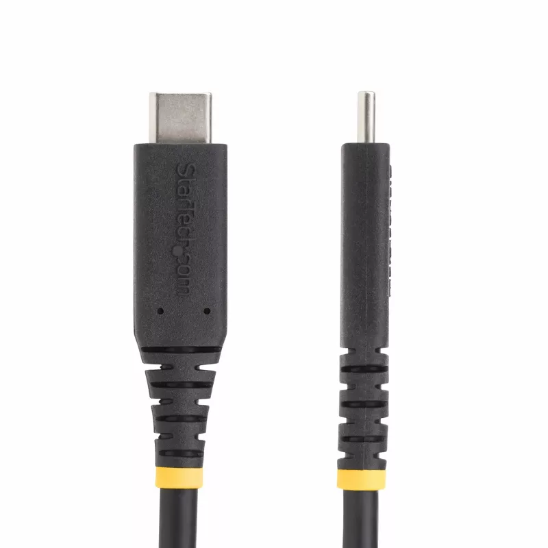 StarTech.com Cable USB4 de 50cm (1.6ft), cable USB-C certificado por USB-IF, 40Gbps, 240W Power Delivery PD 3.1 EPR, 8K 60Hz, cable de transferencia de datos USB Type-C, compatible con conectores Thunderbolt/USB 3.2