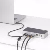 StarTech.com Cable USB4 de 50cm (1.6ft), cable USB-C certificado por USB-IF, 40Gbps, 240W Power Delivery PD 3.1 EPR, 8K 60Hz, cable de transferencia de datos USB Type-C, compatible con conectores Thunderbolt/USB 3.2