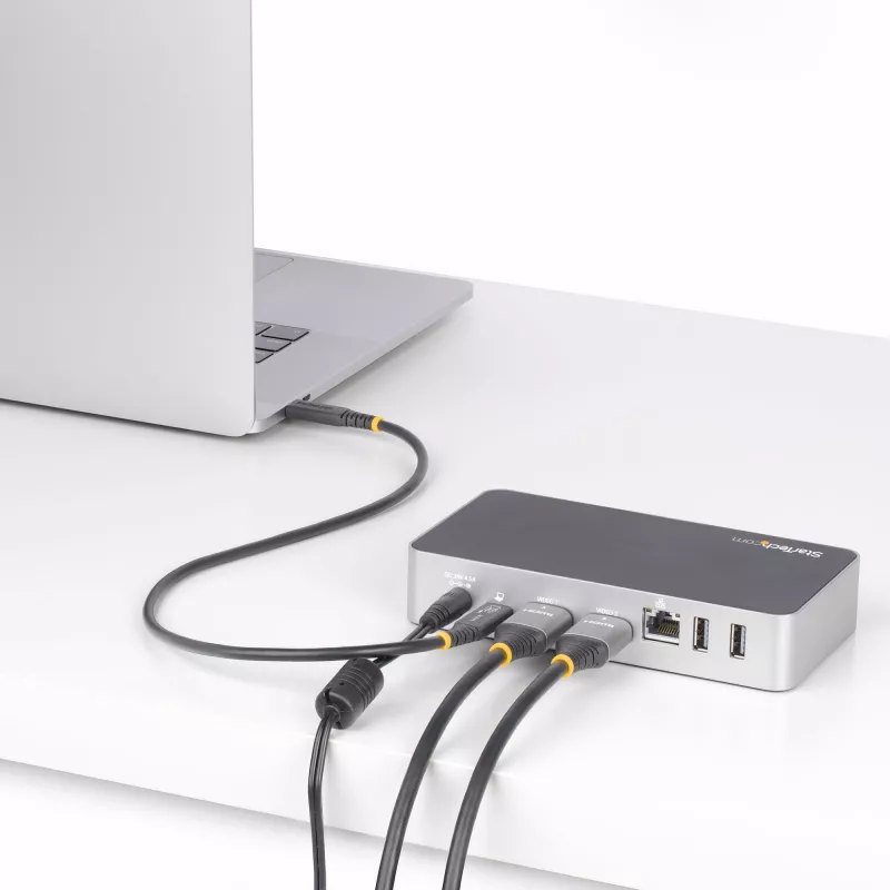 StarTech.com Cable USB4 de 50cm (1.6ft), cable USB-C certificado por USB-IF, 40Gbps, 240W Power Delivery PD 3.1 EPR, 8K 60Hz, cable de transferencia de datos USB Type-C, compatible con conectores Thunderbolt/USB 3.2
