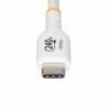 StarTech.com Cable de carga USB-C de 4m blanco, cable USB-C certificado por USB-IF, 240W PD EPR, cable de carga para portátil USB 2.0 Type-C, cable de transferencia de datos USB-C, funda de TPE