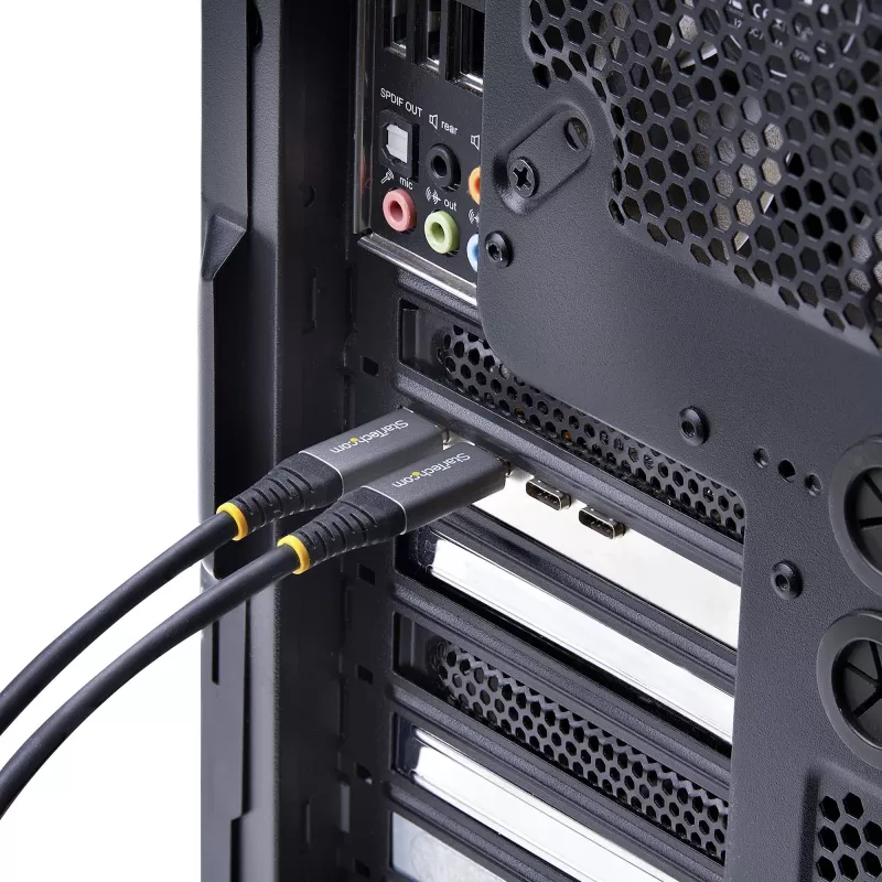 StarTech.com Tarjeta PCIe USB de 5 puertos, USB 3.2 10 Gbit/s, tarjeta PCI Express con 4 conectores USB-C, 1 conector USB-A interno, tarjeta controladora USB PCIe, Windows/macOS/Linux