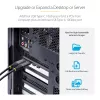 StarTech.com Tarjeta PCIe USB de 5 puertos, USB 3.2 10 Gbit/s, tarjeta PCI Express con 4 conectores USB-C, 1 conector USB-A interno, tarjeta controladora USB PCIe, Windows/macOS/Linux