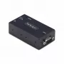 StarTech.com adaptador serie a Ethernet de 1 puerto, servidor de dispositivos serie IP para dispositivos RS232 remotos, montaje en pared/DIN, carcasa de metal, convertidor RJ45-LAN a serie DB9