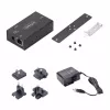 StarTech.com adaptador serie a Ethernet de 1 puerto, servidor de dispositivos serie IP para dispositivos RS232 remotos, montaje en pared/DIN, carcasa de metal, convertidor RJ45-LAN a serie DB9