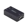 StarTech.com Adaptador de serie a Ethernet de 1 puerto, servidor de dispositivos serie IP PoE 802.3af para dispositivos RS232 remotos, montaje en pared/carril DIN, convertidor de RJ45 LAN a DB9 serie, TAA