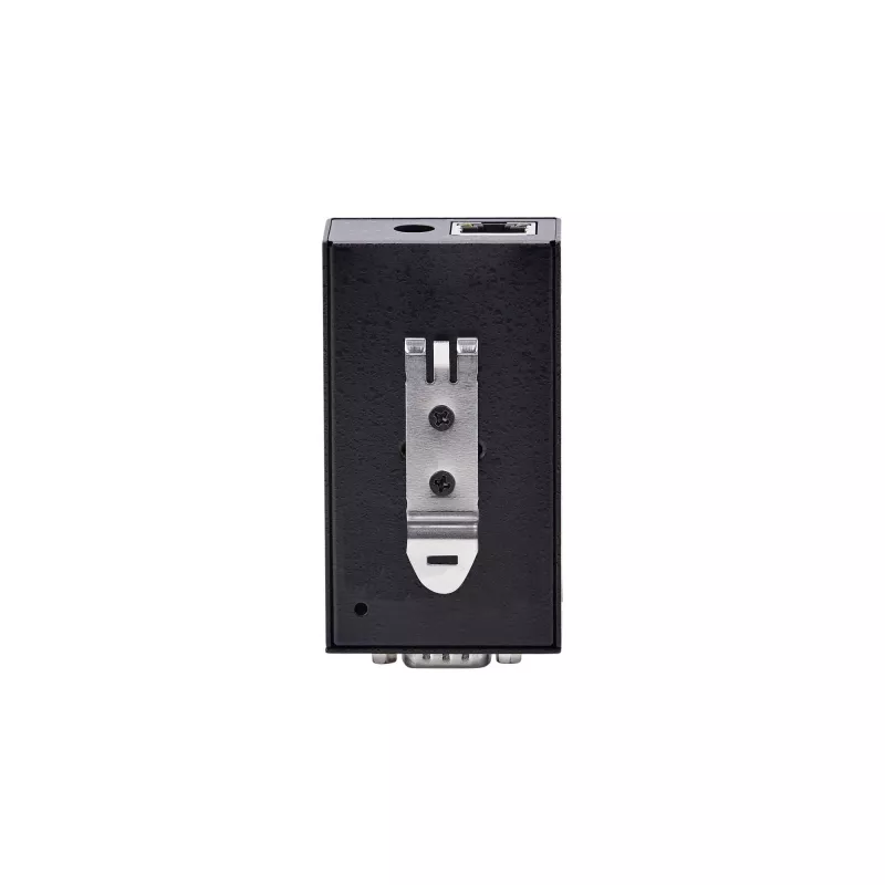 StarTech.com Adaptador de serie a Ethernet de 1 puerto, servidor de dispositivos serie IP PoE 802.3af para dispositivos RS232 remotos, montaje en pared/carril DIN, convertidor de RJ45 LAN a DB9 serie, TAA