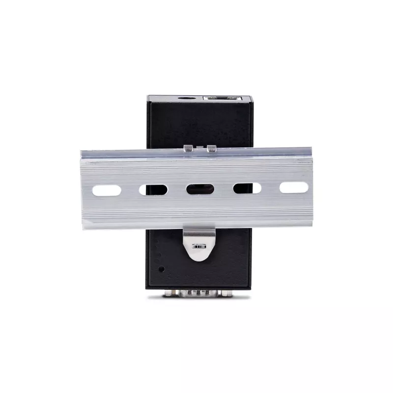 StarTech.com Adaptador de serie a Ethernet de 1 puerto, servidor de dispositivos serie IP PoE 802.3af para dispositivos RS232 remotos, montaje en pared/carril DIN, convertidor de RJ45 LAN a DB9 serie, TAA