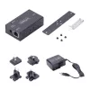 StarTech.com Adaptador de serie a Ethernet de 1 puerto, servidor de dispositivos serie IP PoE 802.3af para dispositivos RS232 remotos, montaje en pared/carril DIN, convertidor de RJ45 LAN a DB9 serie, TAA