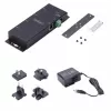 StarTech.com Adaptador de serie a Ethernet de 4 puertos, servidor de dispositivos serie IP para dispositivos RS232 remotos, montaje en pared/carril DIN, carcasa metálica, convertidor de RJ45 LAN a DB9 serie