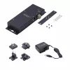 StarTech.com Adaptador de serie a Ethernet de 2 puertos, servidor de dispositivos serie IP para dispositivos RS232 remotos, montaje en pared/carril DIN, carcasa metálica, convertidor de RJ45 LAN a DB9 serie