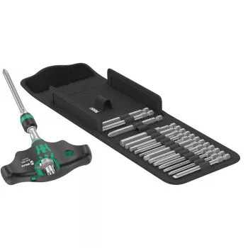 Juego de llaves Wera 05023471001 carraca 17 piezas negro verde