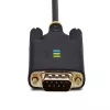 StarTech.com Cable adaptador USB a serie de 2 m, retención COM, tornillos/tuercas intercambiables, USB-A a DB9 RS232, chip FTDI, protección ESD, Windows/macOS/Linux