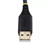 StarTech.com Cable adaptador USB a serie de 2 m, retención COM, tornillos/tuercas intercambiables, USB-A a DB9 RS232, chip FTDI, protección ESD, Windows/macOS/Linux
