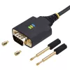 StarTech.com Cable adaptador USB a serie de 2 m, retención COM, tornillos/tuercas intercambiables, USB-A a DB9 RS232, chip FTDI, protección ESD, Windows/macOS/Linux