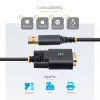 StarTech.com Cable adaptador USB a serie de 2 m, retención COM, tornillos/tuercas intercambiables, USB-A a DB9 RS232, chip FTDI, protección ESD, Windows/macOS/Linux