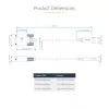 StarTech.com Cable adaptador USB a serie de 2 m, retención COM, tornillos/tuercas intercambiables, USB-A a DB9 RS232, chip FTDI, protección ESD, Windows/macOS/Linux