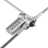 StarTech.com UNIVCS-LAPTOP-LOCK candado de cable universal para portátil, 2 m, de combinación con número de serie, Noble Wedge/Nano/K-Slot, negro/plateado, TAA