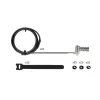 StarTech.com UNIVCS-LAPTOP-LOCK candado de cable universal para portátil, 2 m, de combinación con número de serie, Noble Wedge/Nano/K-Slot, negro/plateado, TAA
