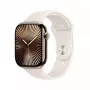 Smartwatch Apple Watch Series 10 GPS + Cellular 46mm Caja de titanio oro Correa deportiva Starlight M/L