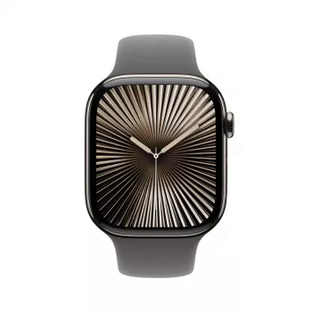 Smartwatch Apple Watch Series 10 GPS + Cellular 46mm Caja de titanio natural Correa deportiva Stone Grey S/M