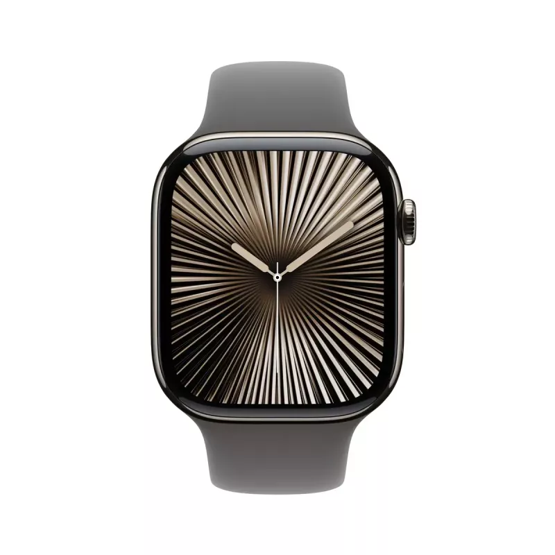 Smartwatch Apple Watch Series 10 GPS + Cellular 46mm Caja de titanio natural Correa deportiva Stone Grey S/M