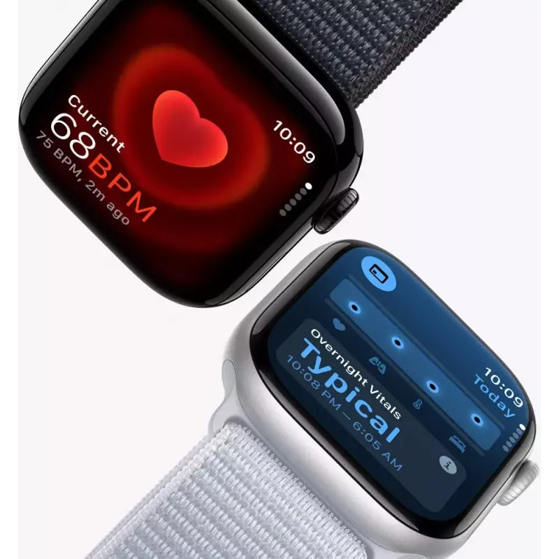 Smartwatch Apple Watch Series 10 GPS + Cellular 46mm Caja de titanio natural Correa deportiva Stone Grey S/M