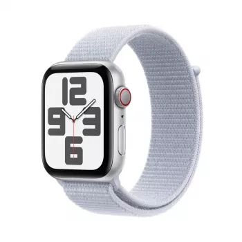 Smartwatch Apple Watch SE GPS + Cellular 44mm Caja de aluminio Plata Correa Sport Loop Blue Cloud
