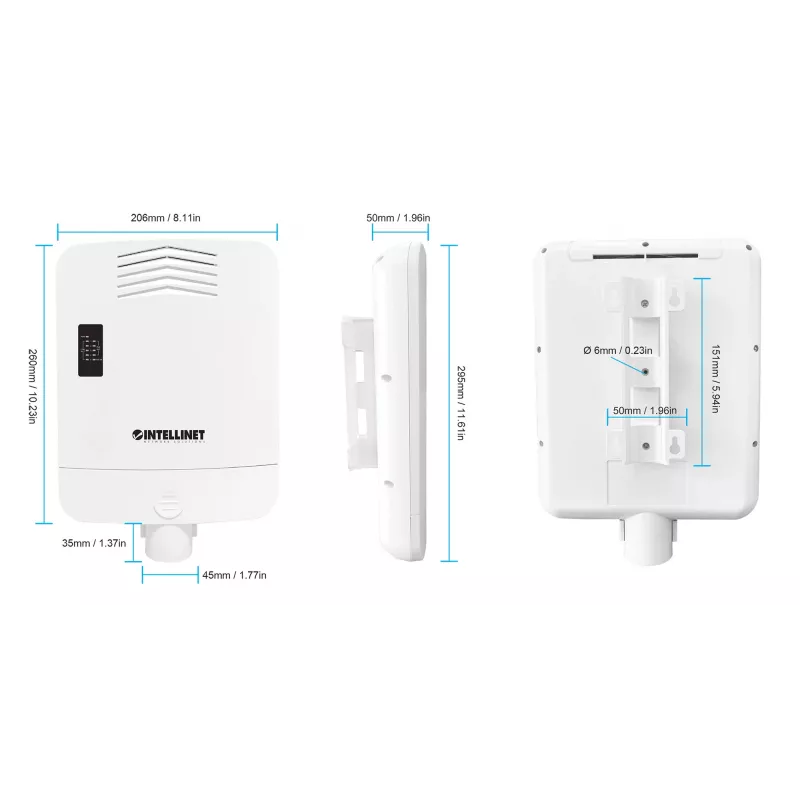 Switch de red Intellinet 509220 Gigabit Ethernet 5 Puertos PoE