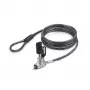 Candado delgado StarTech.com compatible con ranura Noble Wedge®, cable de seguridad de 1,5 m, protección antirrobo de escritorio para portátil/notebook, cable de acero resistente a cortes, cerradura con llave