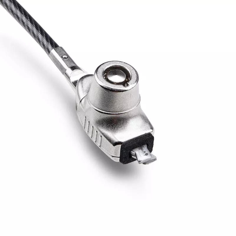 Candado delgado StarTech.com compatible con ranura Noble Wedge®, cable de seguridad de 1,5 m, protección antirrobo de escritorio para portátil/notebook, cable de acero resistente a cortes, cerradura con llave