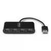 StarTech.com ST4200MINI2-USB-HUB Hub de interfaces USB 2.0 480 Mbit/s Negro