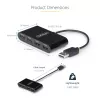 StarTech.com ST4200MINI2-USB-HUB Hub de interfaces USB 2.0 480 Mbit/s Negro