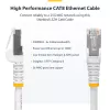 StarTech.com Cable Ethernet CAT8 de 2 m Azul, RJ45 sin lengüeta, 25G/40G, 2000 MHz, 100 W PoE++, S/FTP, 26AWG cobre desnudo puro, LSZH, cable de red patch apantallado con alivio de tensión, probado individualmente